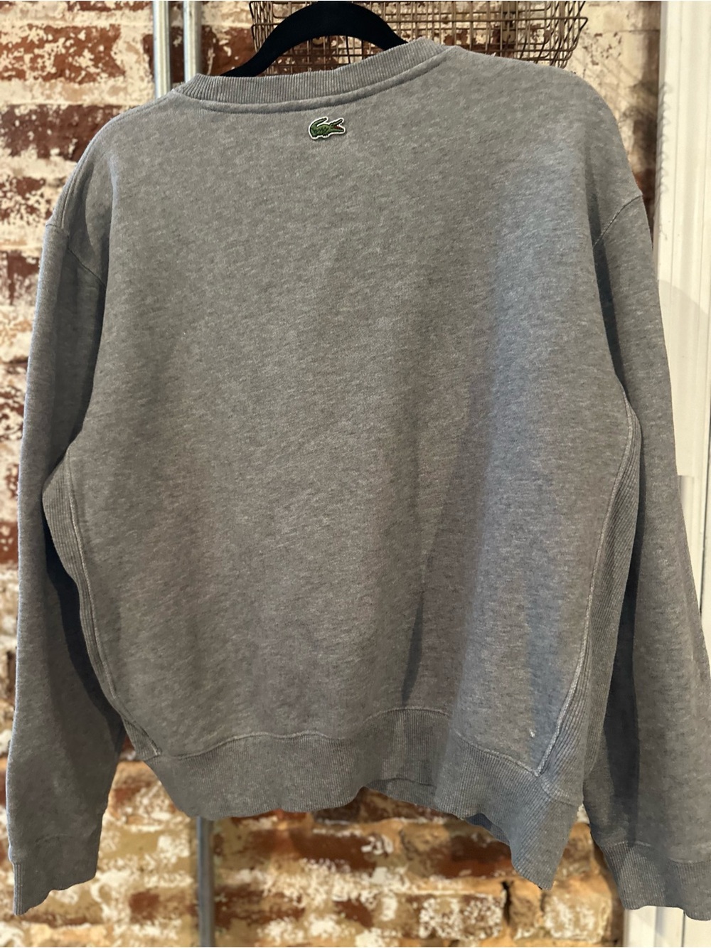 Lacoste Men's Relaxed Fit Organic Cotton Sweatshirt, Size M - Picture 4 of 6